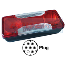 Rear Left Hand Nearside Combination Tail Lamp Light Unit For Iveco Daily Tipper 2006 Onwards